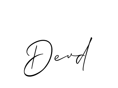 Devd stylish signature style. Best Handwritten Sign (Allison_Script) for my name. Handwritten Signature Collection Ideas for my name Devd. Devd signature style 2 images and pictures png