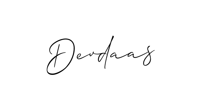 Also we have Devdaas name is the best signature style. Create professional handwritten signature collection using Allison_Script autograph style. Devdaas signature style 2 images and pictures png