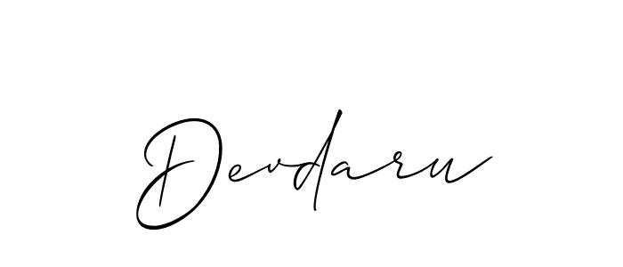 How to Draw Devdaru signature style? Allison_Script is a latest design signature styles for name Devdaru. Devdaru signature style 2 images and pictures png