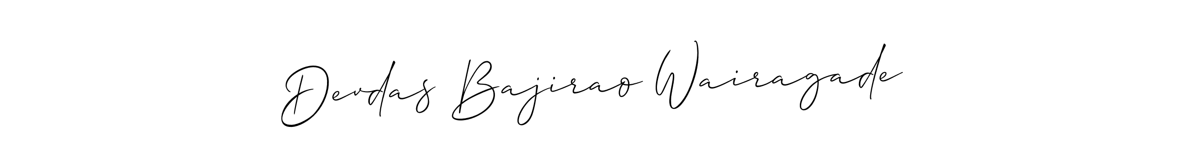 Make a beautiful signature design for name Devdas Bajirao Wairagade. Use this online signature maker to create a handwritten signature for free. Devdas Bajirao Wairagade signature style 2 images and pictures png