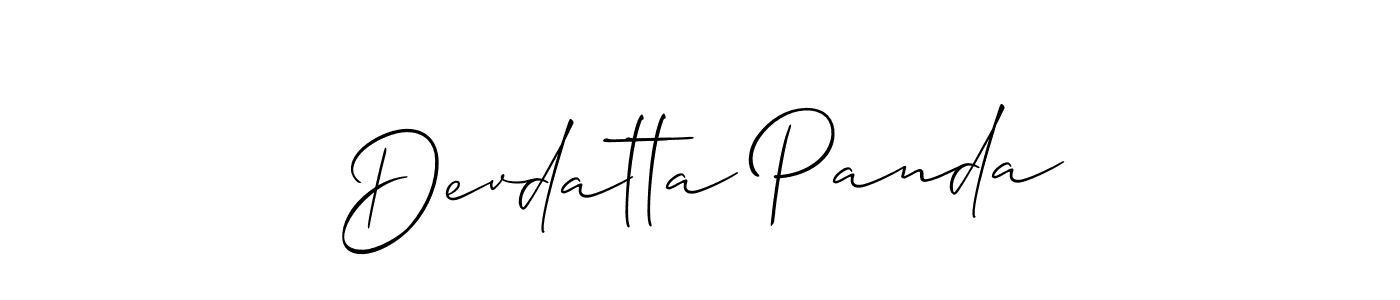 Similarly Allison_Script is the best handwritten signature design. Signature creator online .You can use it as an online autograph creator for name Devdatta Panda. Devdatta Panda signature style 2 images and pictures png