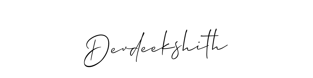 Make a short Devdeekshith signature style. Manage your documents anywhere anytime using Allison_Script. Create and add eSignatures, submit forms, share and send files easily. Devdeekshith signature style 2 images and pictures png