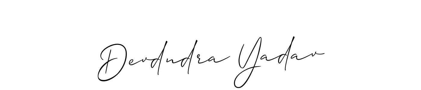 The best way (Allison_Script) to make a short signature is to pick only two or three words in your name. The name Devdndra Yadav include a total of six letters. For converting this name. Devdndra Yadav signature style 2 images and pictures png