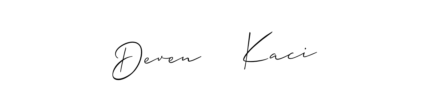 You can use this online signature creator to create a handwritten signature for the name Deven     Kaci. This is the best online autograph maker. Deven     Kaci signature style 2 images and pictures png