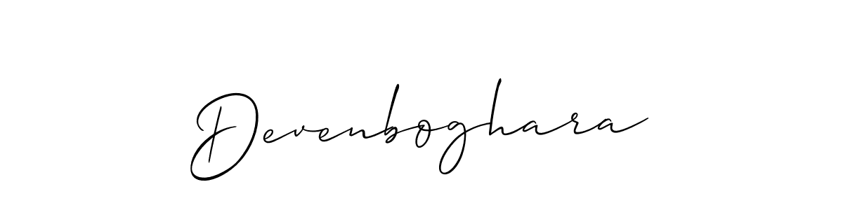 It looks lik you need a new signature style for name Devenboghara. Design unique handwritten (Allison_Script) signature with our free signature maker in just a few clicks. Devenboghara signature style 2 images and pictures png