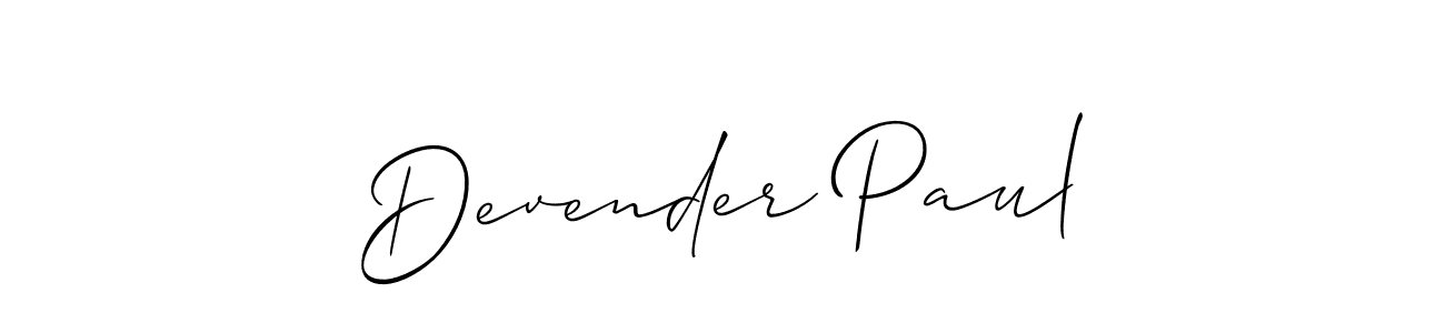 Make a beautiful signature design for name Devender Paul. Use this online signature maker to create a handwritten signature for free. Devender Paul signature style 2 images and pictures png