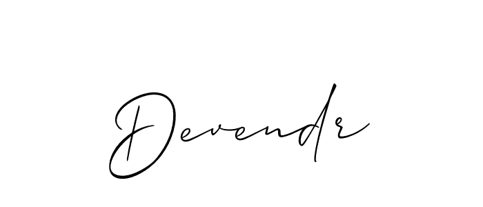 Also we have Devendr name is the best signature style. Create professional handwritten signature collection using Allison_Script autograph style. Devendr signature style 2 images and pictures png