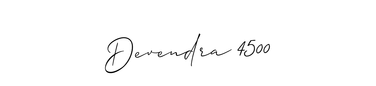 Also we have Devendra 4500 name is the best signature style. Create professional handwritten signature collection using Allison_Script autograph style. Devendra 4500 signature style 2 images and pictures png