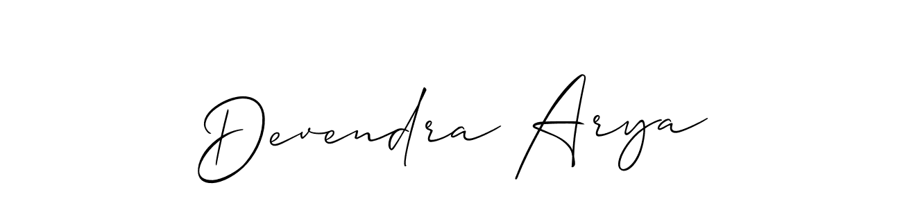 Make a short Devendra Arya signature style. Manage your documents anywhere anytime using Allison_Script. Create and add eSignatures, submit forms, share and send files easily. Devendra Arya signature style 2 images and pictures png