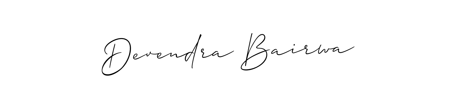 Similarly Allison_Script is the best handwritten signature design. Signature creator online .You can use it as an online autograph creator for name Devendra Bairwa. Devendra Bairwa signature style 2 images and pictures png