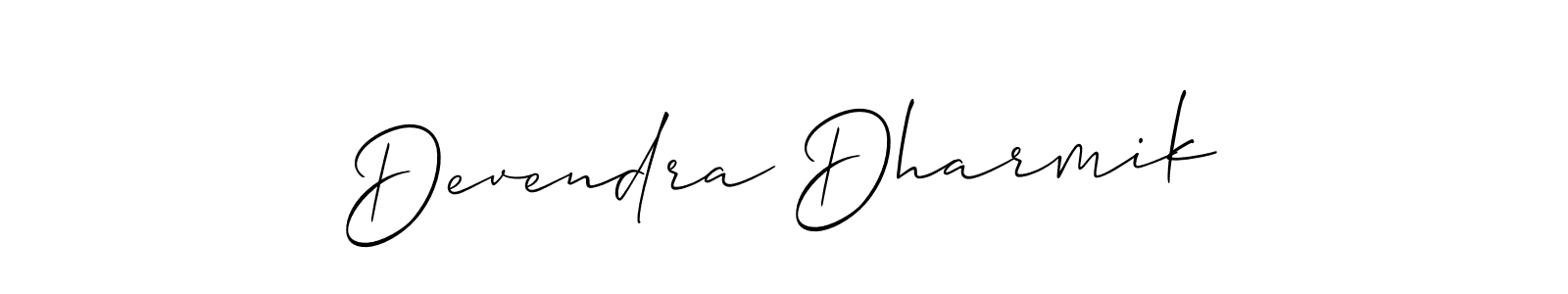 Make a short Devendra Dharmik signature style. Manage your documents anywhere anytime using Allison_Script. Create and add eSignatures, submit forms, share and send files easily. Devendra Dharmik signature style 2 images and pictures png