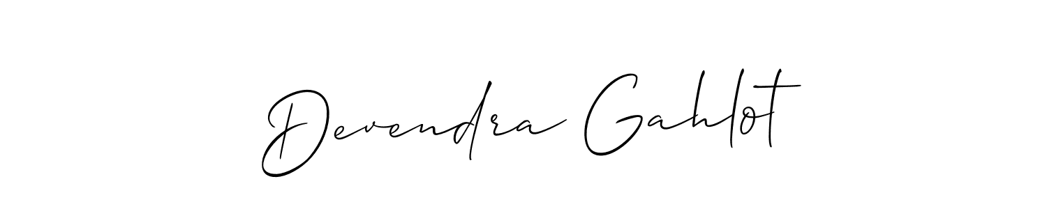Best and Professional Signature Style for Devendra Gahlot. Allison_Script Best Signature Style Collection. Devendra Gahlot signature style 2 images and pictures png