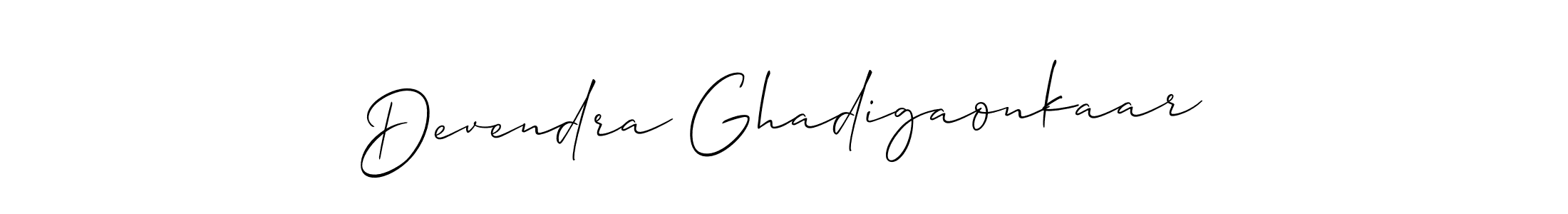 Make a short Devendra Ghadigaonkaar signature style. Manage your documents anywhere anytime using Allison_Script. Create and add eSignatures, submit forms, share and send files easily. Devendra Ghadigaonkaar signature style 2 images and pictures png