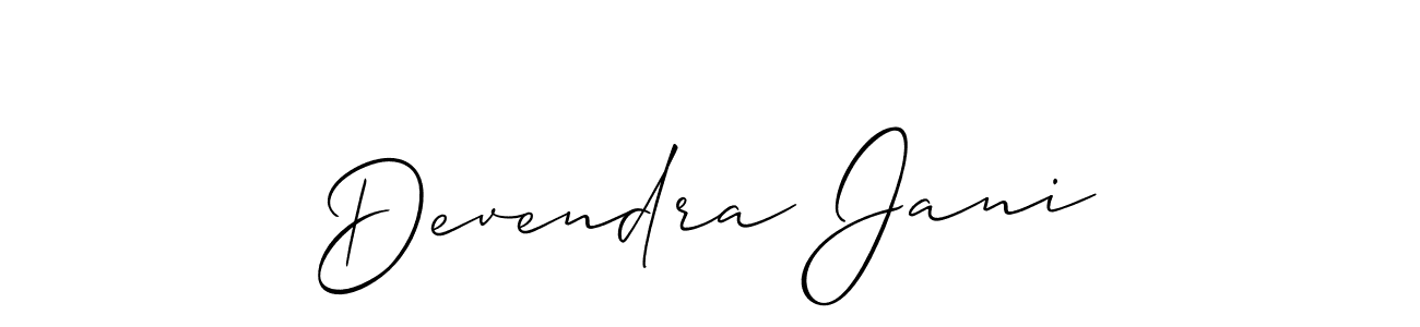 You can use this online signature creator to create a handwritten signature for the name Devendra Jani. This is the best online autograph maker. Devendra Jani signature style 2 images and pictures png