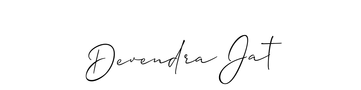 Best and Professional Signature Style for Devendra Jat. Allison_Script Best Signature Style Collection. Devendra Jat signature style 2 images and pictures png