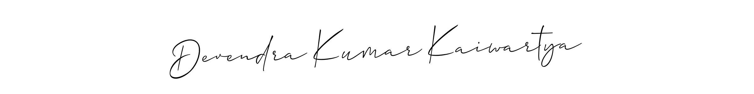 How to make Devendra Kumar Kaiwartya signature? Allison_Script is a professional autograph style. Create handwritten signature for Devendra Kumar Kaiwartya name. Devendra Kumar Kaiwartya signature style 2 images and pictures png