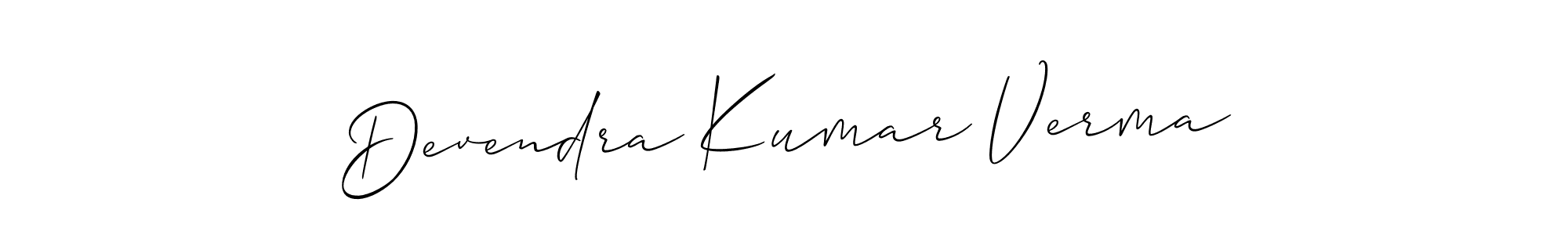 This is the best signature style for the Devendra Kumar Verma name. Also you like these signature font (Allison_Script). Mix name signature. Devendra Kumar Verma signature style 2 images and pictures png