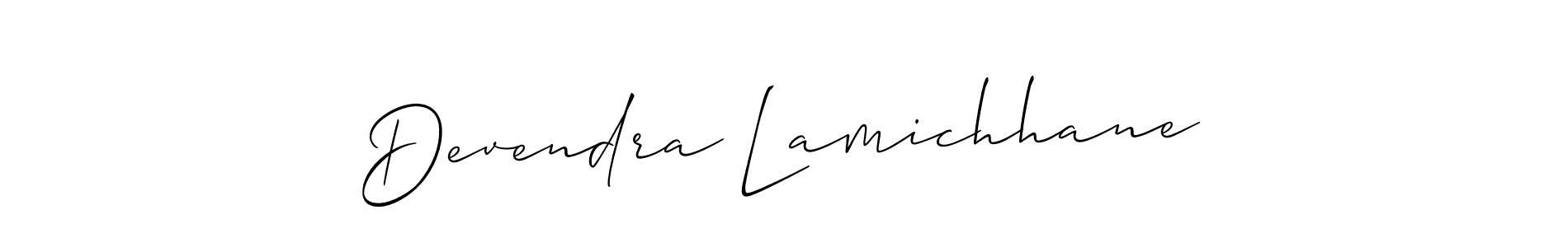 This is the best signature style for the Devendra Lamichhane name. Also you like these signature font (Allison_Script). Mix name signature. Devendra Lamichhane signature style 2 images and pictures png