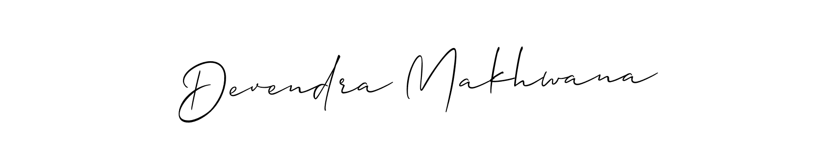 This is the best signature style for the Devendra Makhwana name. Also you like these signature font (Allison_Script). Mix name signature. Devendra Makhwana signature style 2 images and pictures png
