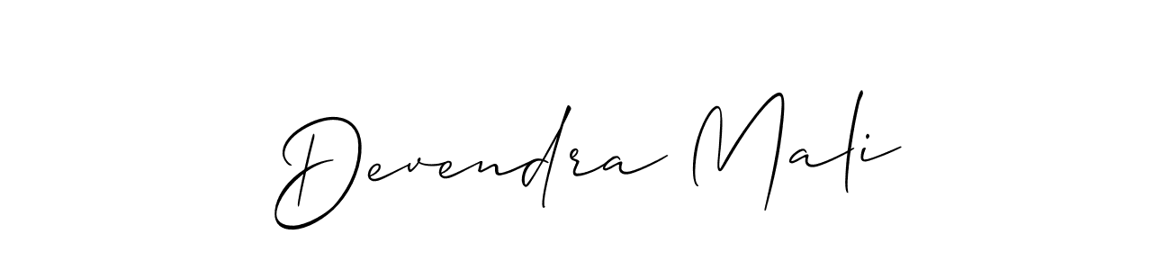 Best and Professional Signature Style for Devendra Mali. Allison_Script Best Signature Style Collection. Devendra Mali signature style 2 images and pictures png