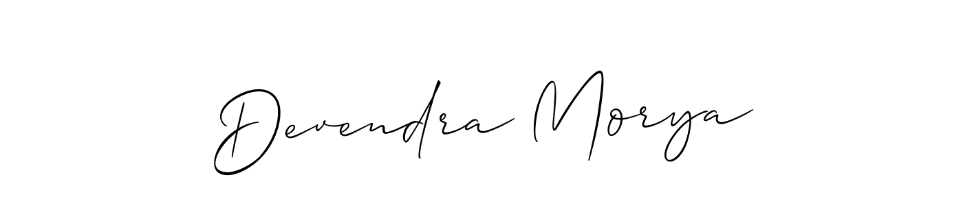 Also we have Devendra Morya name is the best signature style. Create professional handwritten signature collection using Allison_Script autograph style. Devendra Morya signature style 2 images and pictures png