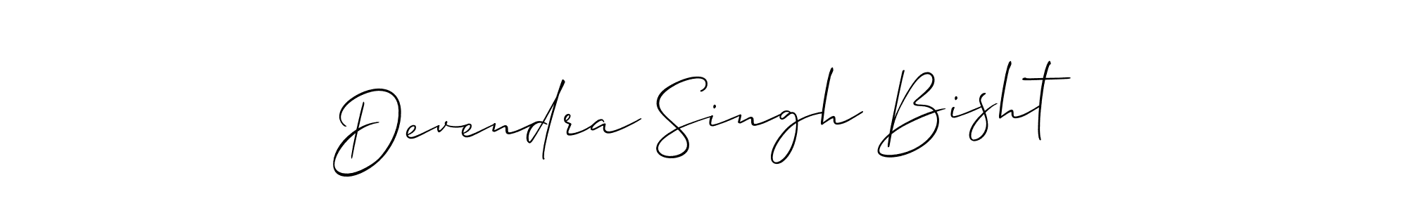 How to make Devendra Singh Bisht name signature. Use Allison_Script style for creating short signs online. This is the latest handwritten sign. Devendra Singh Bisht signature style 2 images and pictures png