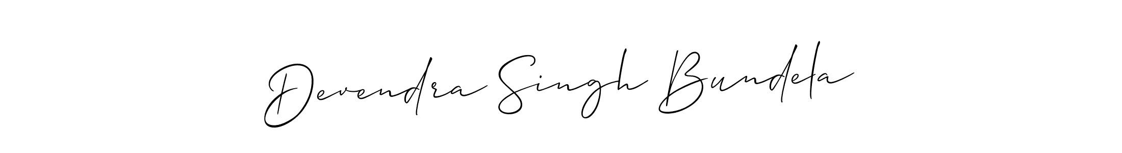 Make a beautiful signature design for name Devendra Singh Bundela. With this signature (Allison_Script) style, you can create a handwritten signature for free. Devendra Singh Bundela signature style 2 images and pictures png