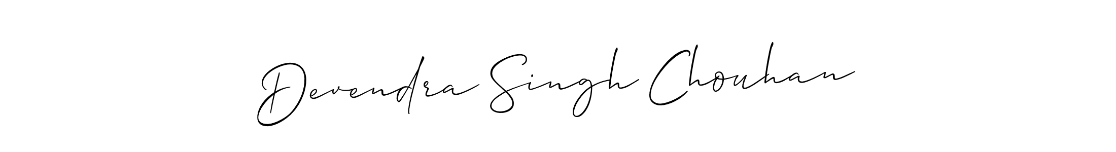 Use a signature maker to create a handwritten signature online. With this signature software, you can design (Allison_Script) your own signature for name Devendra Singh Chouhan. Devendra Singh Chouhan signature style 2 images and pictures png