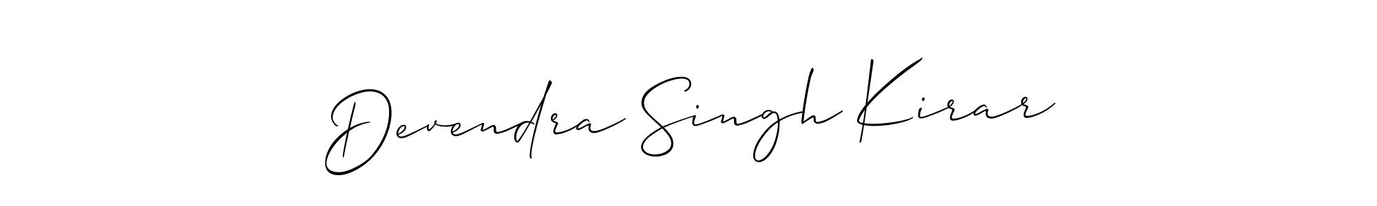 Similarly Allison_Script is the best handwritten signature design. Signature creator online .You can use it as an online autograph creator for name Devendra Singh Kirar. Devendra Singh Kirar signature style 2 images and pictures png