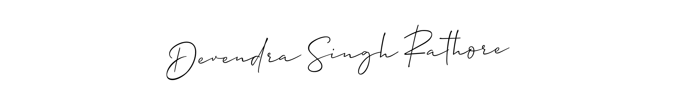 How to make Devendra Singh Rathore name signature. Use Allison_Script style for creating short signs online. This is the latest handwritten sign. Devendra Singh Rathore signature style 2 images and pictures png