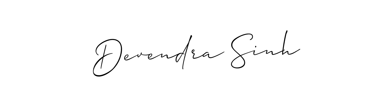 Also we have Devendra Sinh name is the best signature style. Create professional handwritten signature collection using Allison_Script autograph style. Devendra Sinh signature style 2 images and pictures png