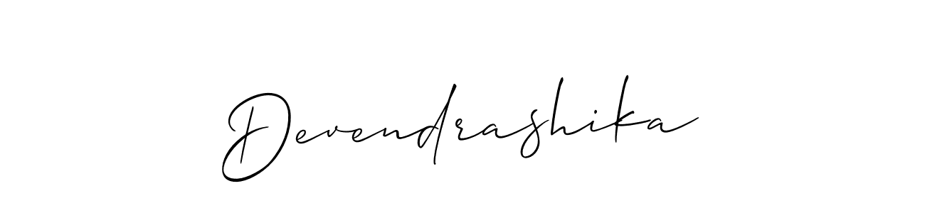 You should practise on your own different ways (Allison_Script) to write your name (Devendrashika) in signature. don't let someone else do it for you. Devendrashika signature style 2 images and pictures png