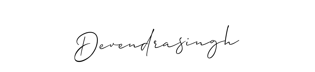 Design your own signature with our free online signature maker. With this signature software, you can create a handwritten (Allison_Script) signature for name Devendrasingh. Devendrasingh signature style 2 images and pictures png