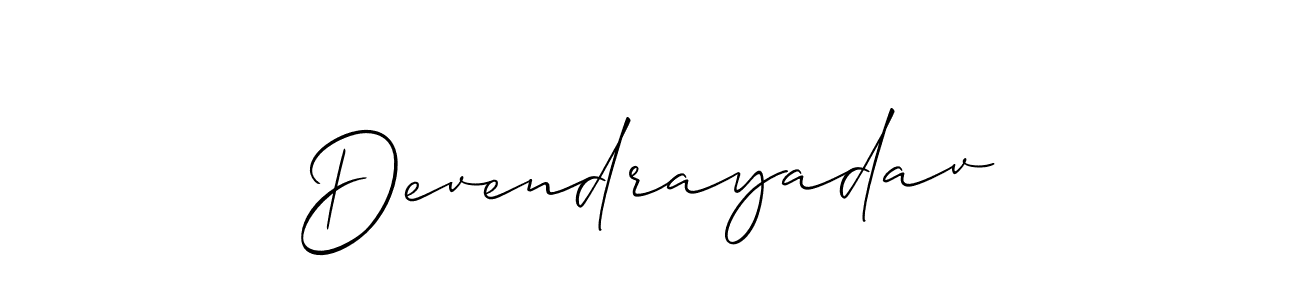 if you are searching for the best signature style for your name Devendrayadav. so please give up your signature search. here we have designed multiple signature styles  using Allison_Script. Devendrayadav signature style 2 images and pictures png