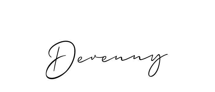You can use this online signature creator to create a handwritten signature for the name Devenny. This is the best online autograph maker. Devenny signature style 2 images and pictures png