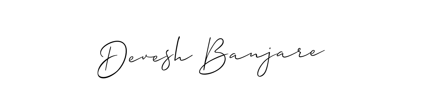 It looks lik you need a new signature style for name Devesh Banjare. Design unique handwritten (Allison_Script) signature with our free signature maker in just a few clicks. Devesh Banjare signature style 2 images and pictures png