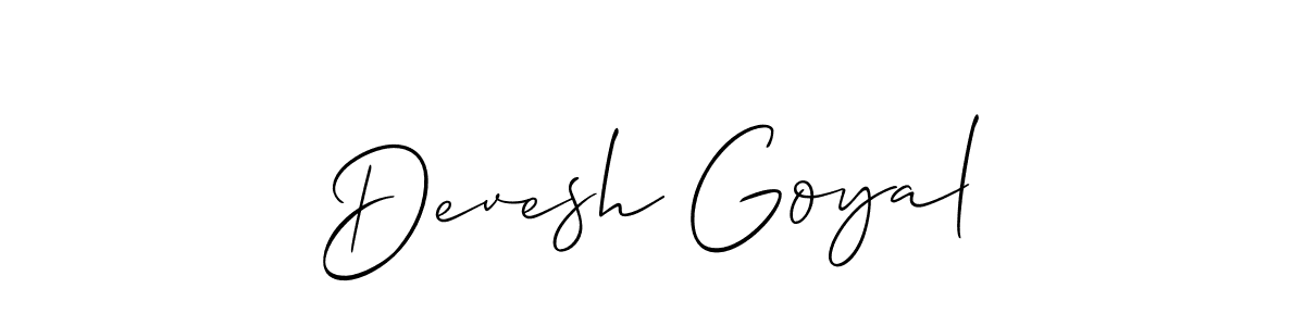 Make a beautiful signature design for name Devesh Goyal. Use this online signature maker to create a handwritten signature for free. Devesh Goyal signature style 2 images and pictures png