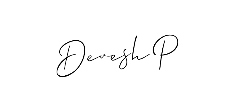 Make a beautiful signature design for name Devesh P. Use this online signature maker to create a handwritten signature for free. Devesh P signature style 2 images and pictures png