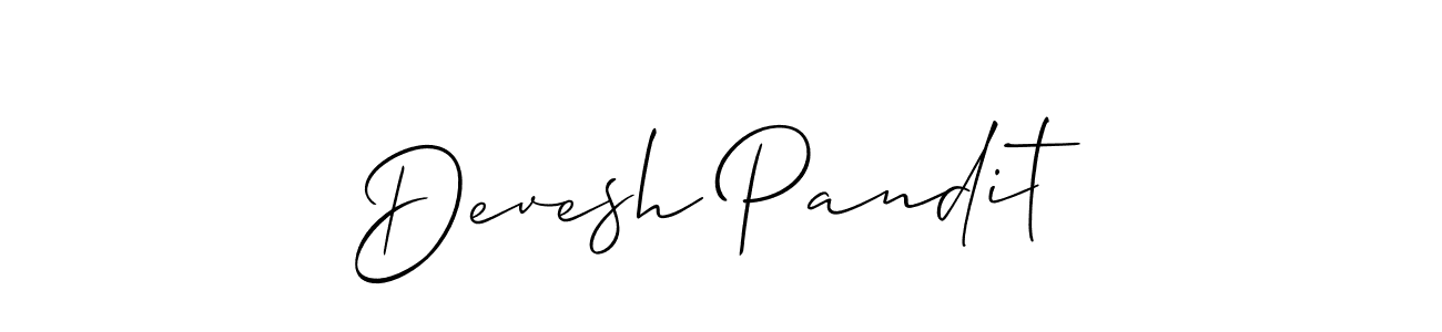 Also You can easily find your signature by using the search form. We will create Devesh Pandit name handwritten signature images for you free of cost using Allison_Script sign style. Devesh Pandit signature style 2 images and pictures png