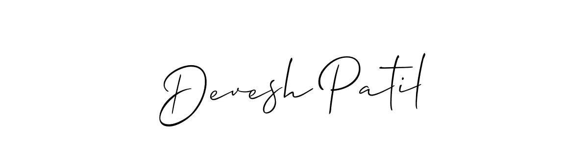 It looks lik you need a new signature style for name Devesh Patil. Design unique handwritten (Allison_Script) signature with our free signature maker in just a few clicks. Devesh Patil signature style 2 images and pictures png