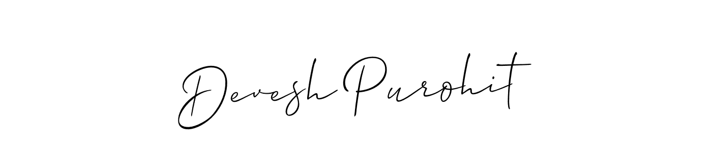 Once you've used our free online signature maker to create your best signature Allison_Script style, it's time to enjoy all of the benefits that Devesh Purohit name signing documents. Devesh Purohit signature style 2 images and pictures png