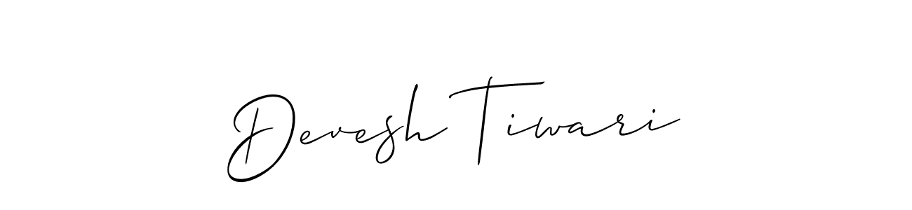 How to Draw Devesh Tiwari signature style? Allison_Script is a latest design signature styles for name Devesh Tiwari. Devesh Tiwari signature style 2 images and pictures png