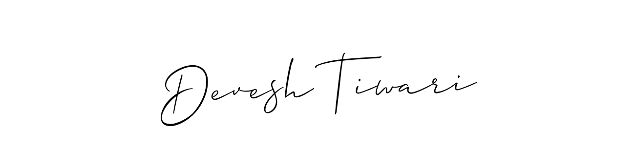 How to Draw Devesh Tiwari signature style? Allison_Script is a latest design signature styles for name Devesh Tiwari. Devesh Tiwari signature style 2 images and pictures png