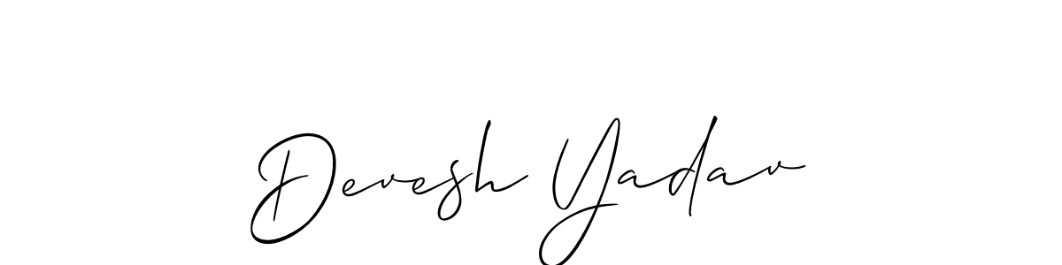 Also You can easily find your signature by using the search form. We will create Devesh Yadav name handwritten signature images for you free of cost using Allison_Script sign style. Devesh Yadav signature style 2 images and pictures png