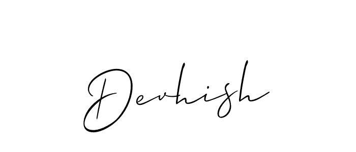 How to make Devhish signature? Allison_Script is a professional autograph style. Create handwritten signature for Devhish name. Devhish signature style 2 images and pictures png