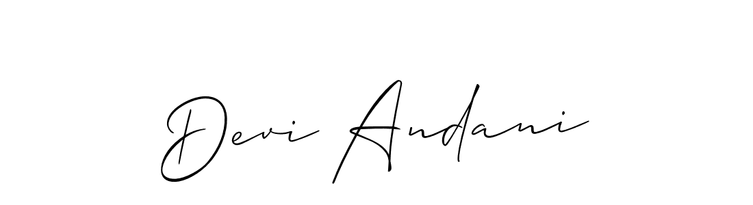 This is the best signature style for the Devi Andani name. Also you like these signature font (Allison_Script). Mix name signature. Devi Andani signature style 2 images and pictures png