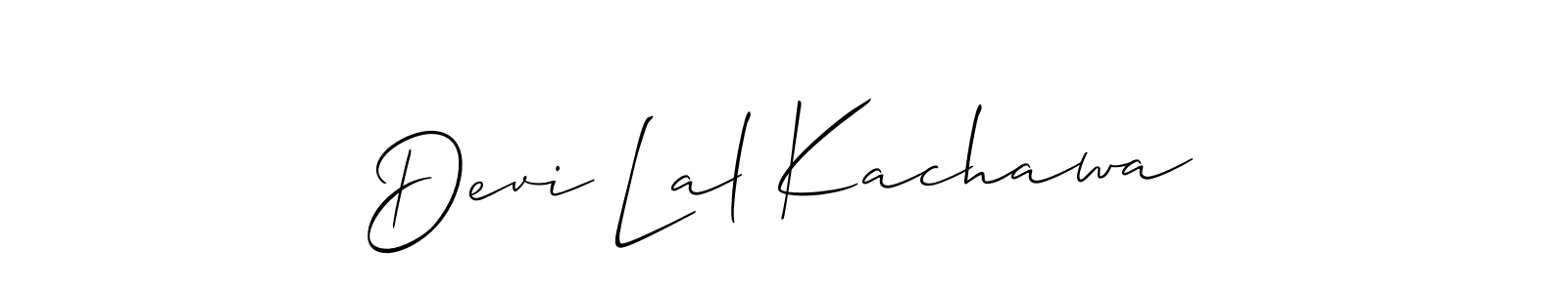 Also You can easily find your signature by using the search form. We will create Devi Lal Kachawa name handwritten signature images for you free of cost using Allison_Script sign style. Devi Lal Kachawa signature style 2 images and pictures png