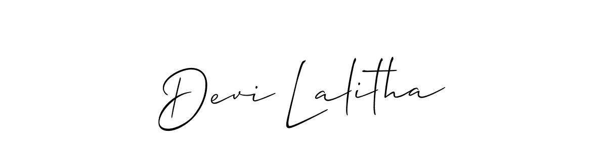 Similarly Allison_Script is the best handwritten signature design. Signature creator online .You can use it as an online autograph creator for name Devi Lalitha. Devi Lalitha signature style 2 images and pictures png