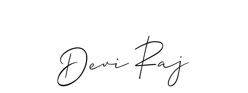 The best way (Allison_Script) to make a short signature is to pick only two or three words in your name. The name Devi Raj include a total of six letters. For converting this name. Devi Raj signature style 2 images and pictures png