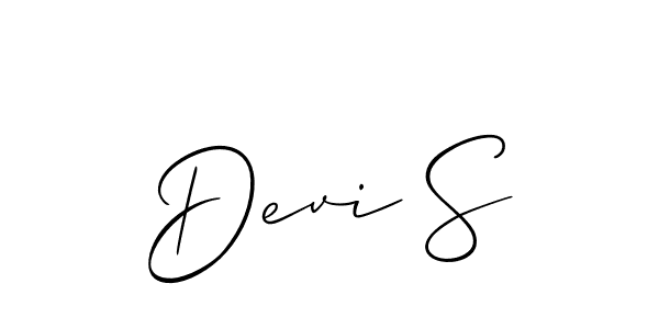 Make a beautiful signature design for name Devi S. Use this online signature maker to create a handwritten signature for free. Devi S signature style 2 images and pictures png
